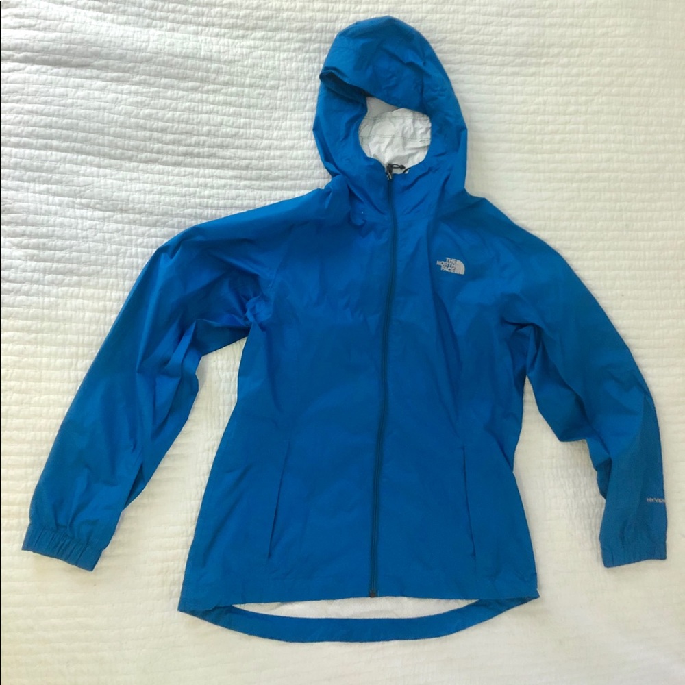 North Face Waterproof Rain Jacket, Blue
